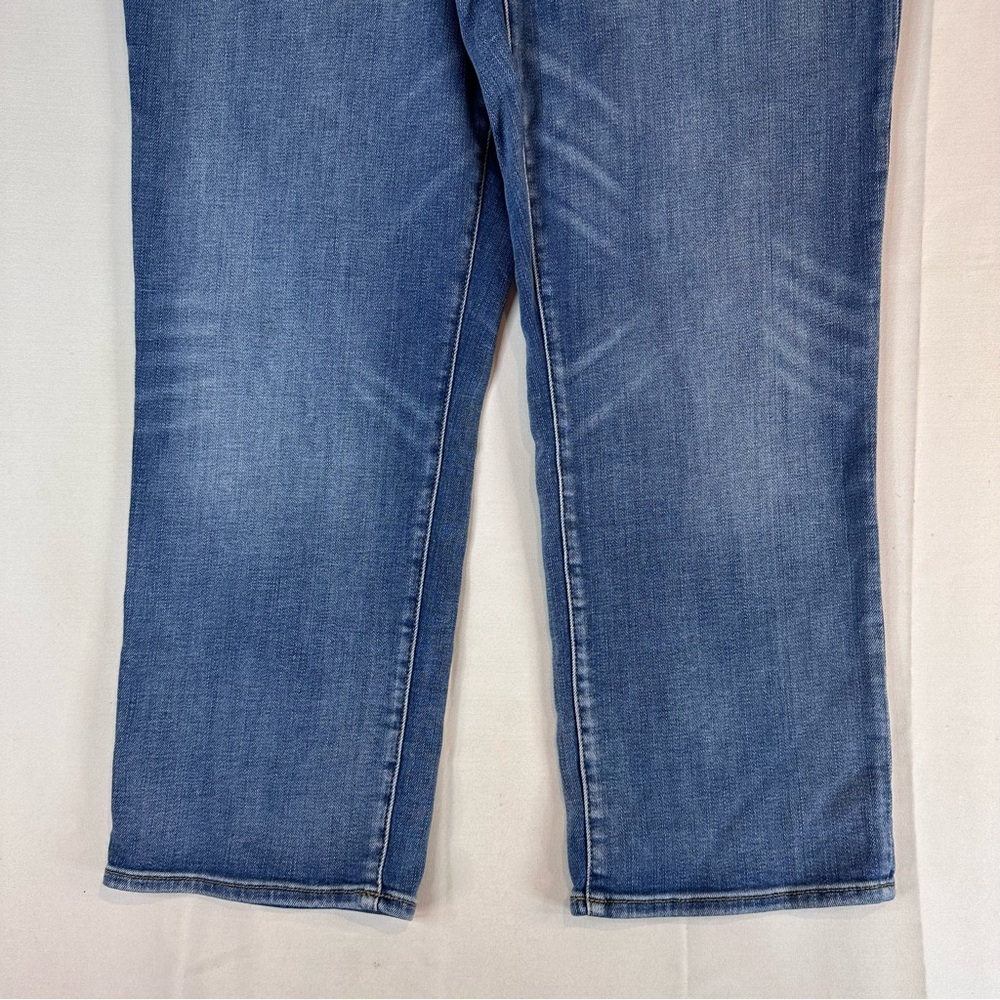 CHICO’S Women’s Size 2 US 12 Denim Jeans High Rise Straight Crop Style Stretch - Picture 3 of 15